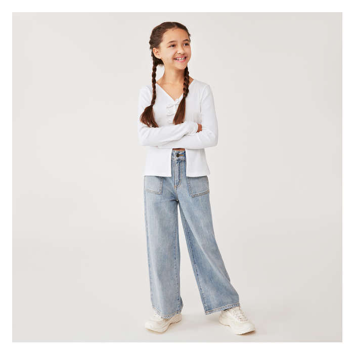 Kid Girls' Bow Cardigan